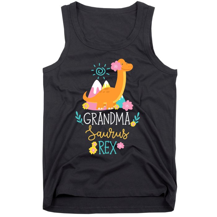 Grandma Saurus Rex Funny Dinosaur Wo Tank Top