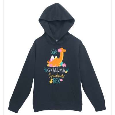 Grandma Saurus Rex Funny Dinosaur Wo Urban Pullover Hoodie