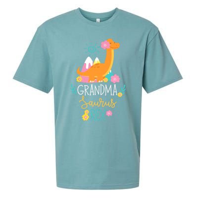 Grandma Saurus Rex Funny Dinosaur Wo Sueded Cloud Jersey T-Shirt