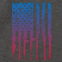 Vintage Rifle American Flag Retro Vector Backpack