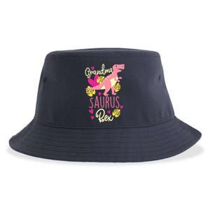 Grandma Saurus Rex Dinosaur Sustainable Bucket Hat