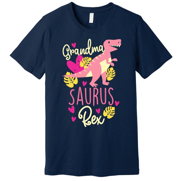 Grandma Saurus Rex Dinosaur Premium T-Shirt