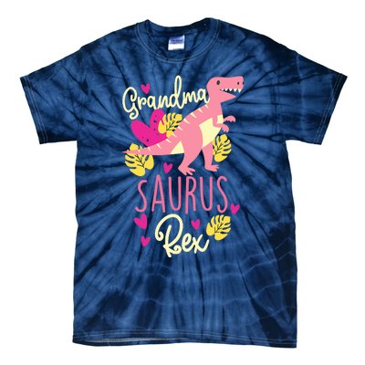 Grandma Saurus Rex Dinosaur Tie-Dye T-Shirt