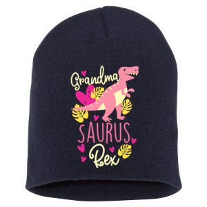 Grandma Saurus Rex Dinosaur Short Acrylic Beanie