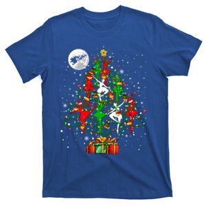 Group Santa Reindeer Elf Ballets Dancing As Christmas Tree Gift T-Shirt