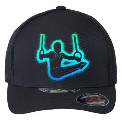 Gymnastics Sports Rings Gymnast Flexfit Unipanel Trucker Cap