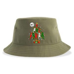 Group Santa Reindeer Elf Dancers Dancing As Christmas Tree Cool Gift Sustainable Bucket Hat