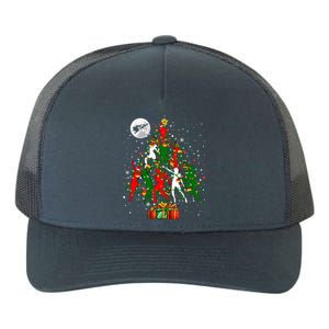 Group Santa Reindeer Elf Dancers Dancing As Christmas Tree Cool Gift Yupoong Adult 5-Panel Trucker Hat