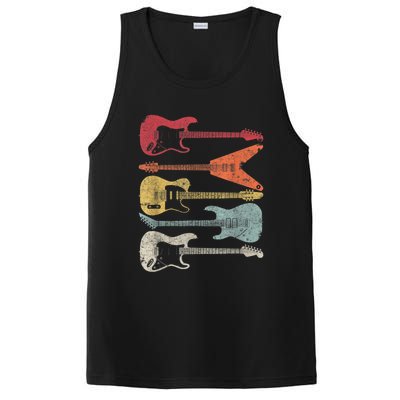 Guitar Shirt. Retro Style, Gift For Guitarist PosiCharge Competitor Tank