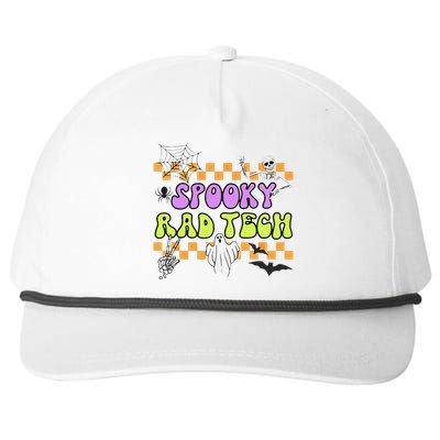 Groovy Spooky Rad Tech Retro Radiologist Halloween XRay Tech Gift Snapback Five-Panel Rope Hat