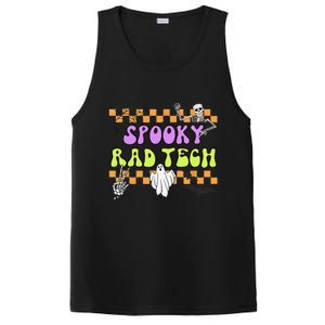 Groovy Spooky Rad Tech Retro Radiologist Halloween XRay Tech Gift PosiCharge Competitor Tank