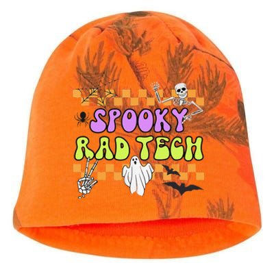 Groovy Spooky Rad Tech Retro Radiologist Halloween XRay Tech Gift Kati - Camo Knit Beanie