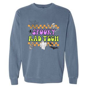 Groovy Spooky Rad Tech Retro Radiologist Halloween XRay Tech Gift Garment-Dyed Sweatshirt