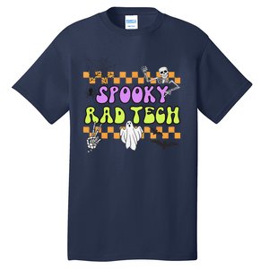 Groovy Spooky Rad Tech Retro Radiologist Halloween XRay Tech Gift Tall T-Shirt