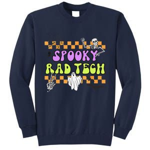 Groovy Spooky Rad Tech Retro Radiologist Halloween XRay Tech Gift Tall Sweatshirt