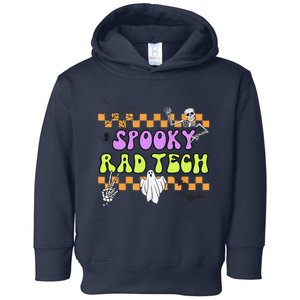 Groovy Spooky Rad Tech Retro Radiologist Halloween XRay Tech Gift Toddler Hoodie