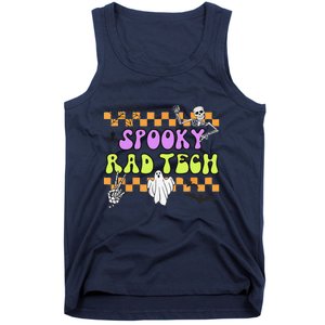 Groovy Spooky Rad Tech Retro Radiologist Halloween XRay Tech Gift Tank Top