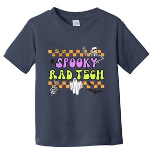 Groovy Spooky Rad Tech Retro Radiologist Halloween XRay Tech Gift Toddler T-Shirt