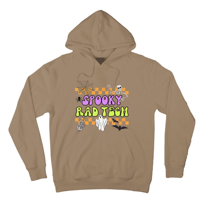 Groovy Spooky Rad Tech Retro Radiologist Halloween XRay Tech Gift Hoodie