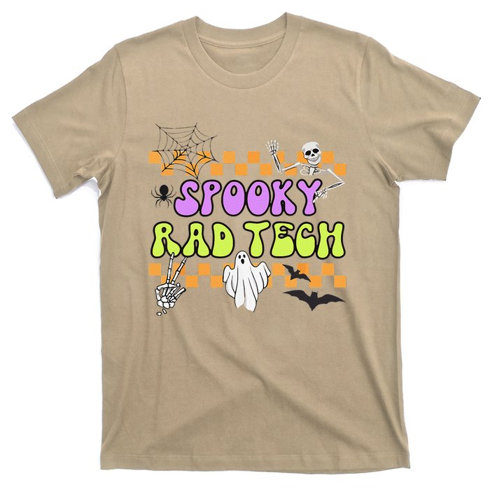 Groovy Spooky Rad Tech Retro Radiologist Halloween XRay Tech Gift T-Shirt