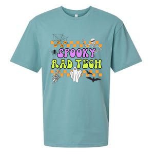 Groovy Spooky Rad Tech Retro Radiologist Halloween XRay Tech Gift Sueded Cloud Jersey T-Shirt