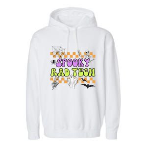 Groovy Spooky Rad Tech Retro Radiologist Halloween XRay Tech Gift Garment-Dyed Fleece Hoodie