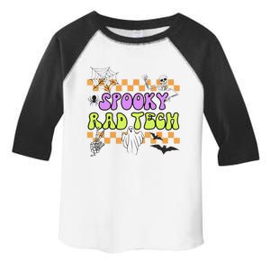 Groovy Spooky Rad Tech Retro Radiologist Halloween XRay Tech Gift Toddler Fine Jersey T-Shirt