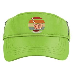 Golf Sunset Retro Adult Drive Performance Visor