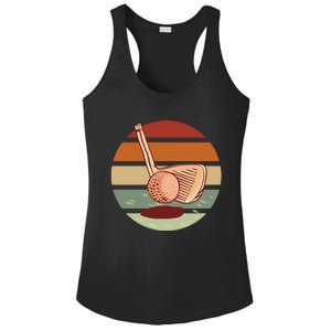 Golf Sunset Retro Ladies PosiCharge Competitor Racerback Tank