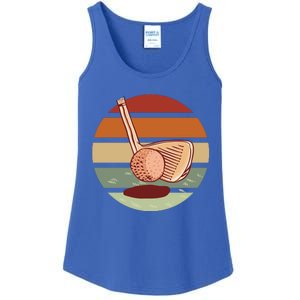 Golf Sunset Retro Ladies Essential Tank