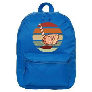 Golf Sunset Retro 16 in Basic Backpack