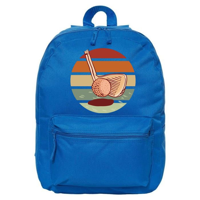 Golf Sunset Retro 16 in Basic Backpack