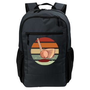 Golf Sunset Retro Daily Commute Backpack