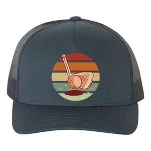 Golf Sunset Retro Yupoong Adult 5-Panel Trucker Hat