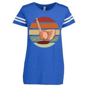 Golf Sunset Retro Enza Ladies Jersey Football T-Shirt