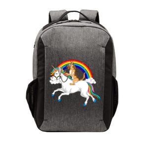 German Shepherd Riding Unicorn Vector Backpack