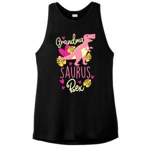 Grandma Saurus Rex Dinosaur Ladies PosiCharge Tri-Blend Wicking Tank