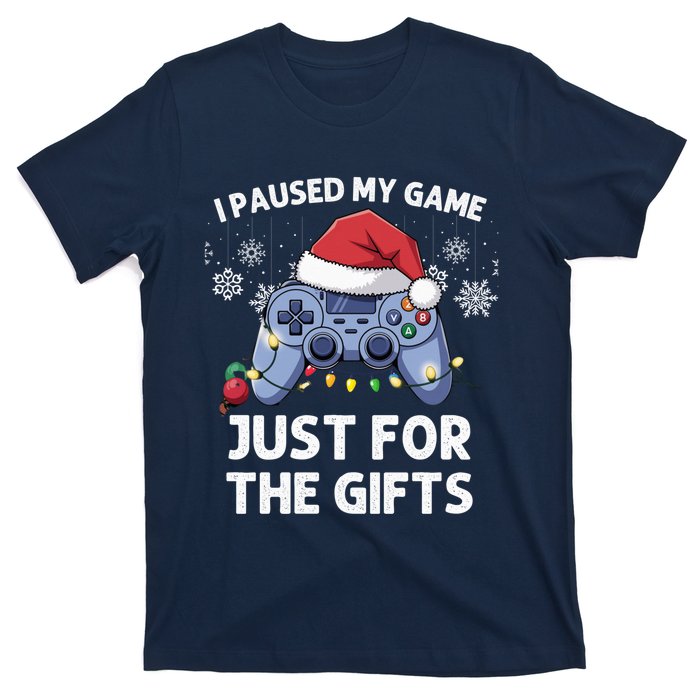 Gamer Santa Red Hat Christmas Gaming Xmas Video Games B.O.Y.S Christmas Pj T-Shirt