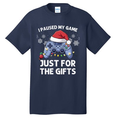 Gamer Santa Red Hat Christmas Gaming Xmas Video Games B.O.Y.S Christmas Pj Tall T-Shirt