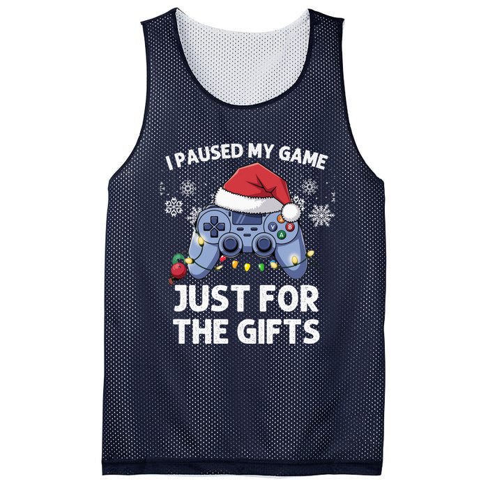 Gamer Santa Red Hat Christmas Gaming Xmas Video Games B.O.Y.S Christmas Pj Mesh Reversible Basketball Jersey Tank