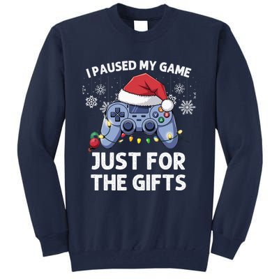 Gamer Santa Red Hat Christmas Gaming Xmas Video Games B.O.Y.S Christmas Pj Tall Sweatshirt