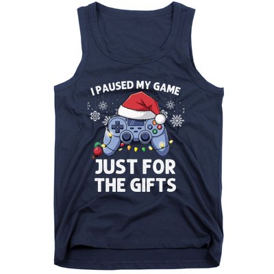 Gamer Santa Red Hat Christmas Gaming Xmas Video Games B.O.Y.S Christmas Pj Tank Top