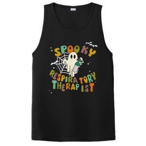 Groovy Spooky Respiratory Therapist Ghost Retro Halloween PosiCharge Competitor Tank