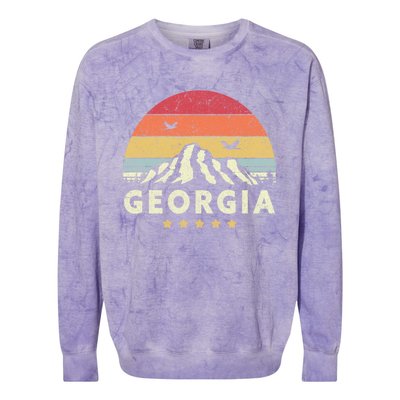 Georgia Shirt. Retro Style GA, USA Colorblast Crewneck Sweatshirt