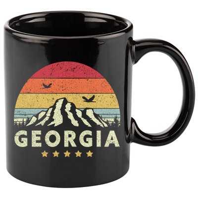 Georgia Shirt. Retro Style GA, USA 11oz C Handle Ceramic Mug