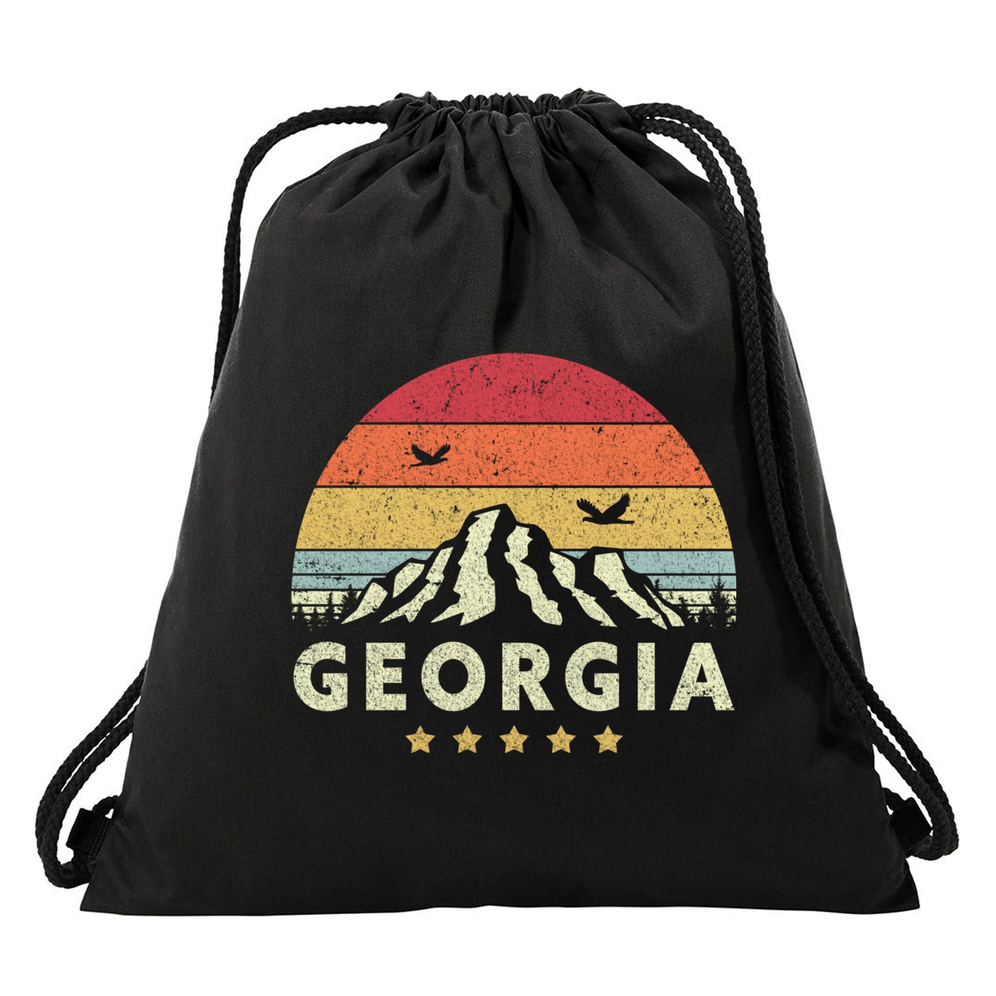 Georgia Shirt. Retro Style GA, USA Drawstring Bag