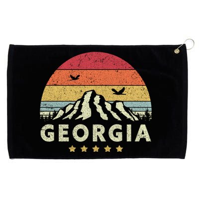 Georgia Shirt. Retro Style GA, USA Grommeted Golf Towel