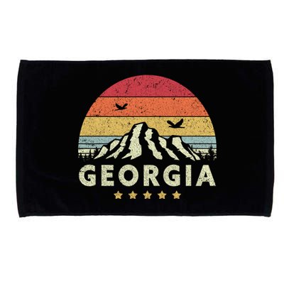 Georgia Shirt. Retro Style GA, USA Microfiber Hand Towel