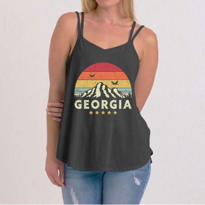 Georgia Shirt. Retro Style GA, USA Women's Strappy Tank