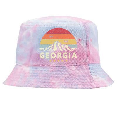 Georgia Shirt. Retro Style GA, USA Tie-Dyed Bucket Hat